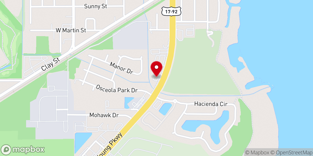 Map showing location of El Shaddai Church