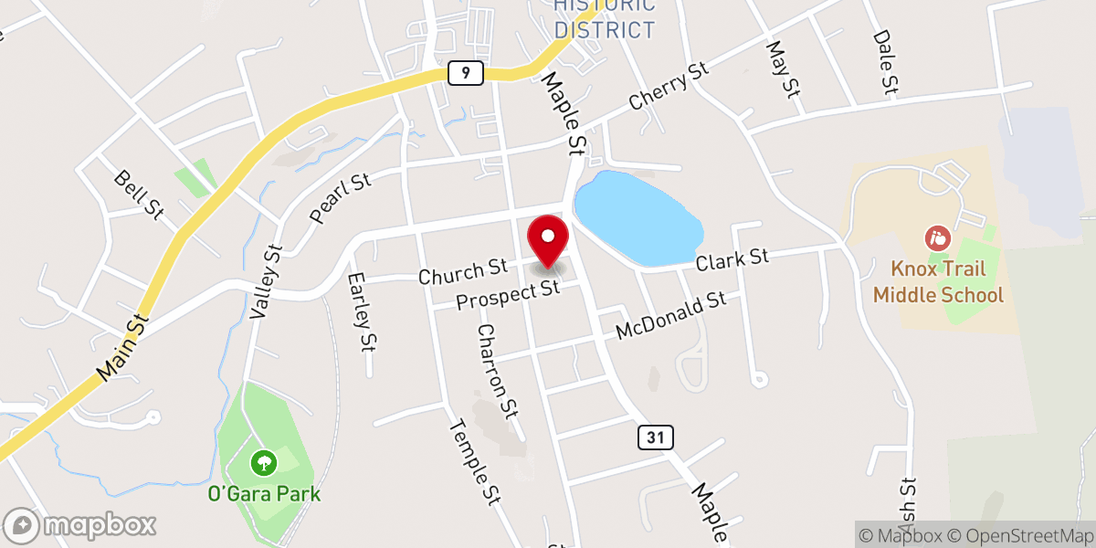 Map showing location of Our Lady Of The Rosary Church