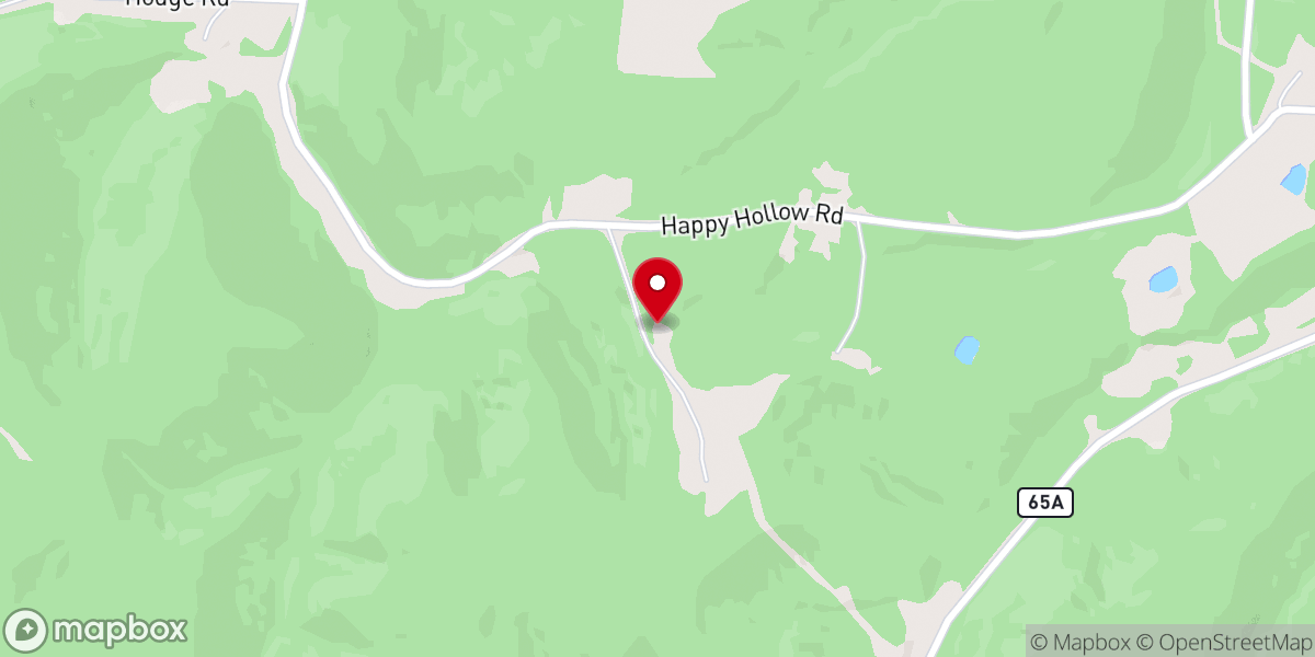 Map showing location of Happy Hollow Church of God