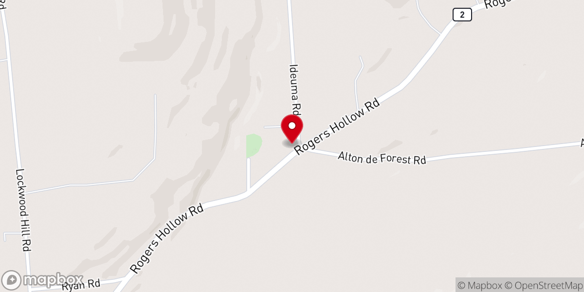 Map showing location of Unadilla Friends Church