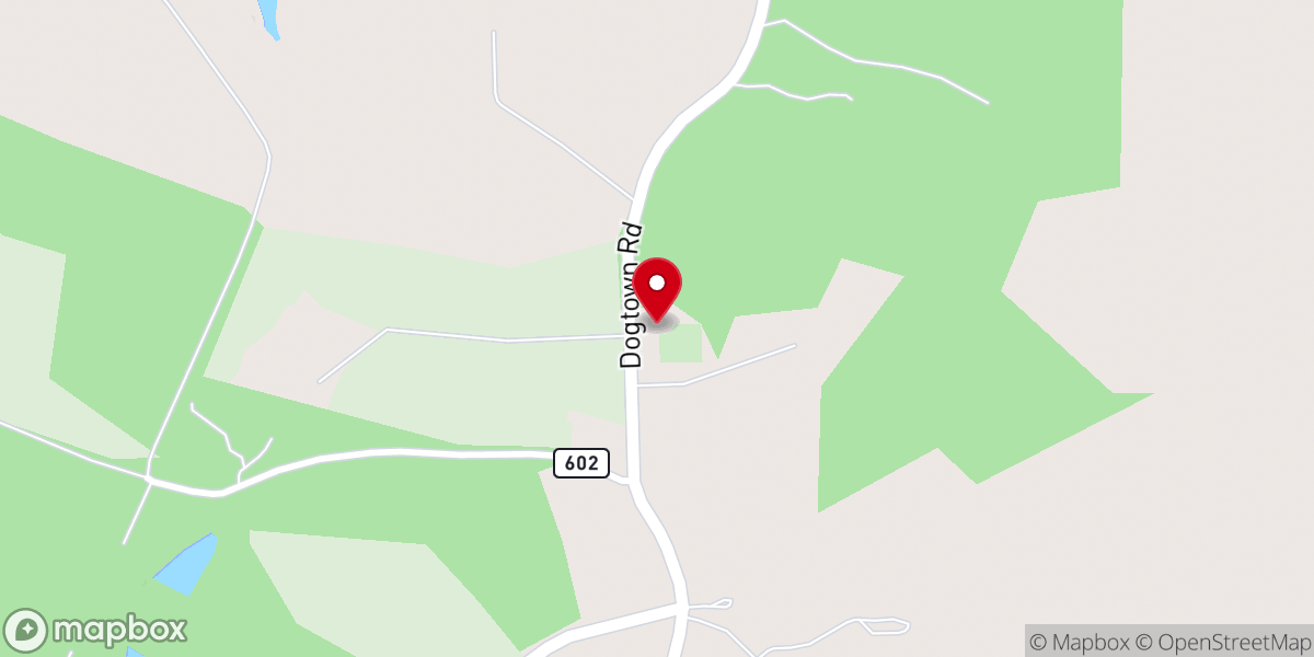 Map showing location of Byrd Presbyterian Church