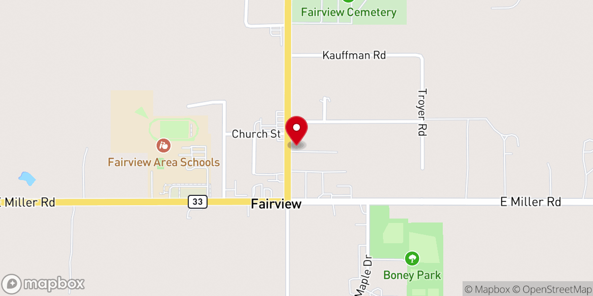 Map showing location of Love in the Name of Christ Oscoda County