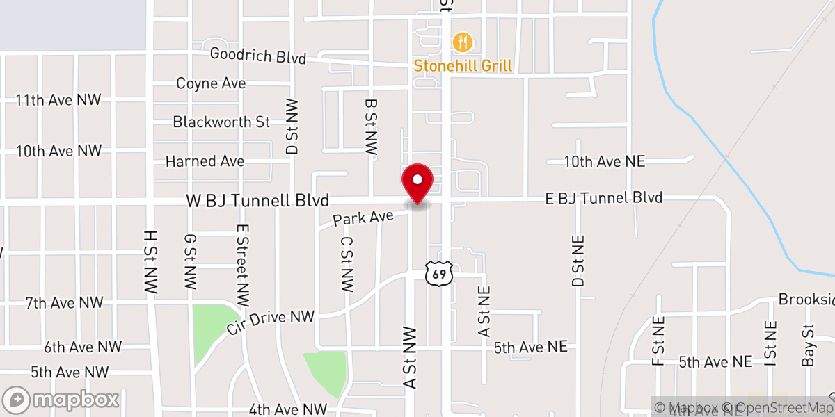 Map showing location of New Beginnings Life Church
