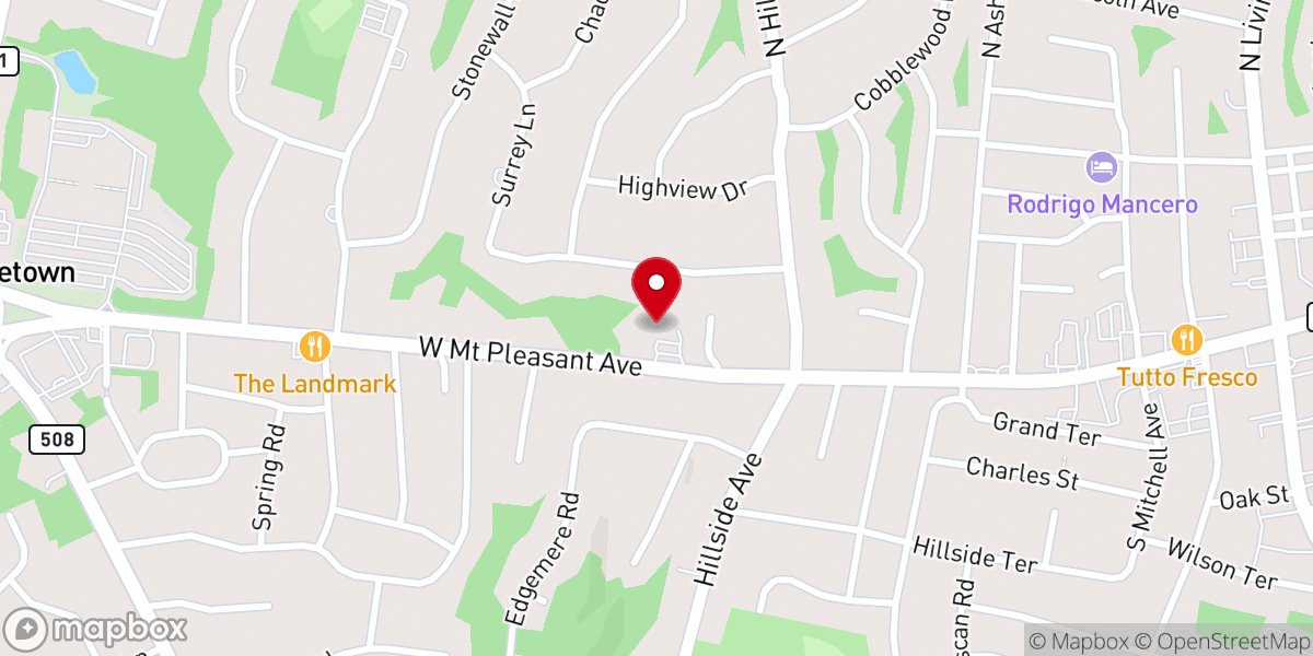 Map showing location of St. Mary Armenian Apostolic Church