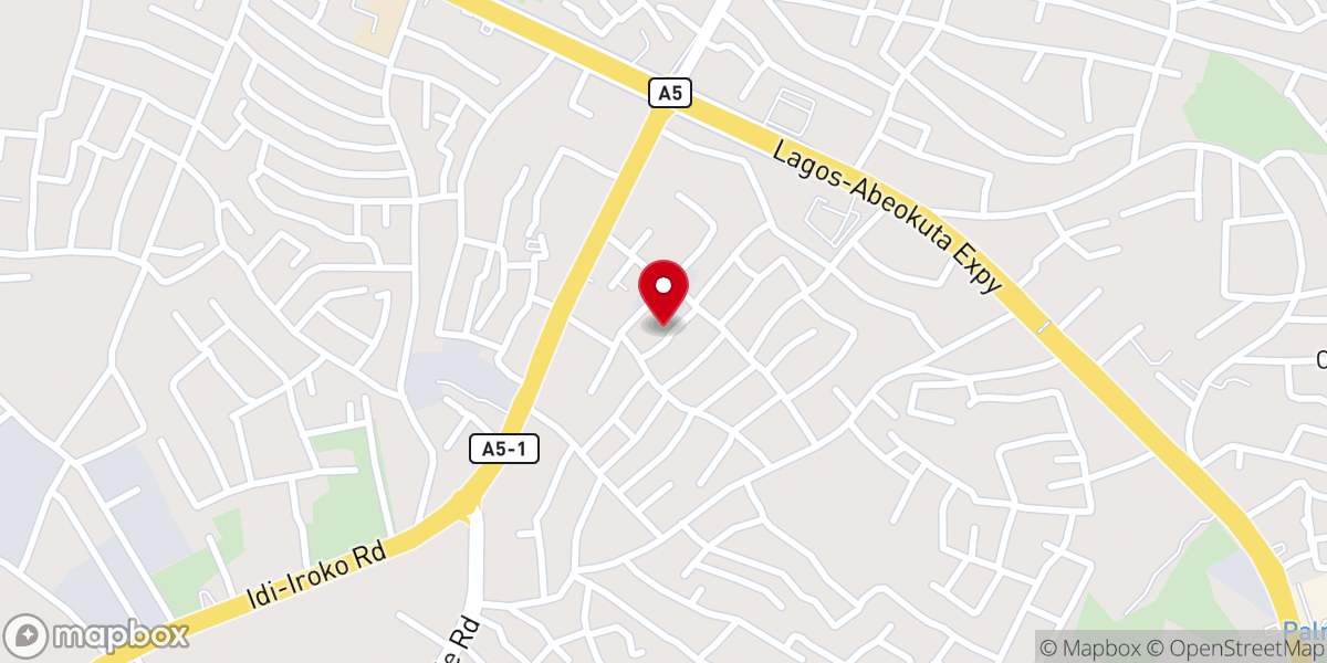 Map showing location of Assemblies of God Church