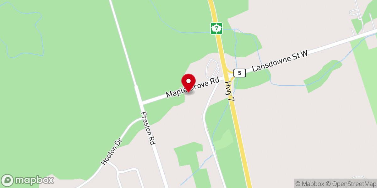 Map showing location of Paul's Mission Church of Peterborough