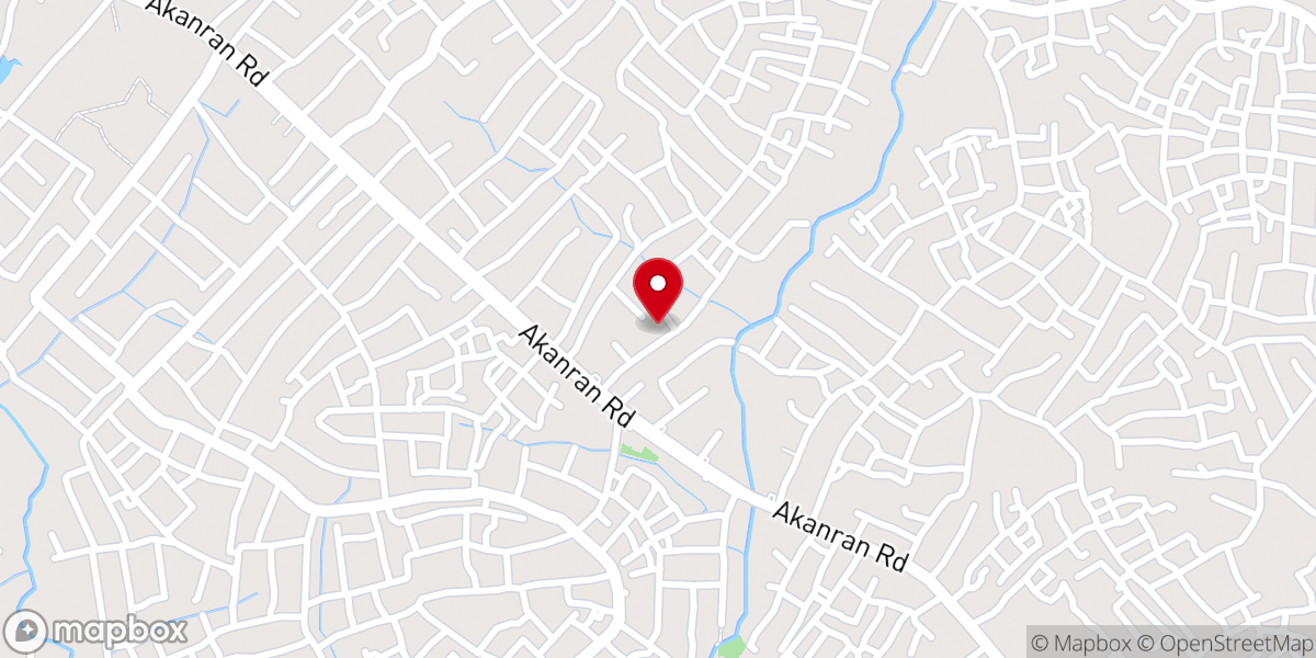 Map showing location of SAINT JAMES ANGLICAN CHURCH, OLUNLOYO