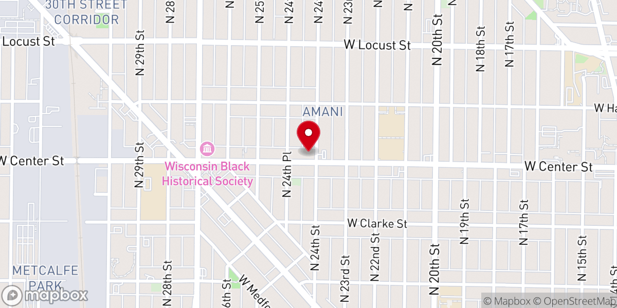 Map showing location of Central City Church