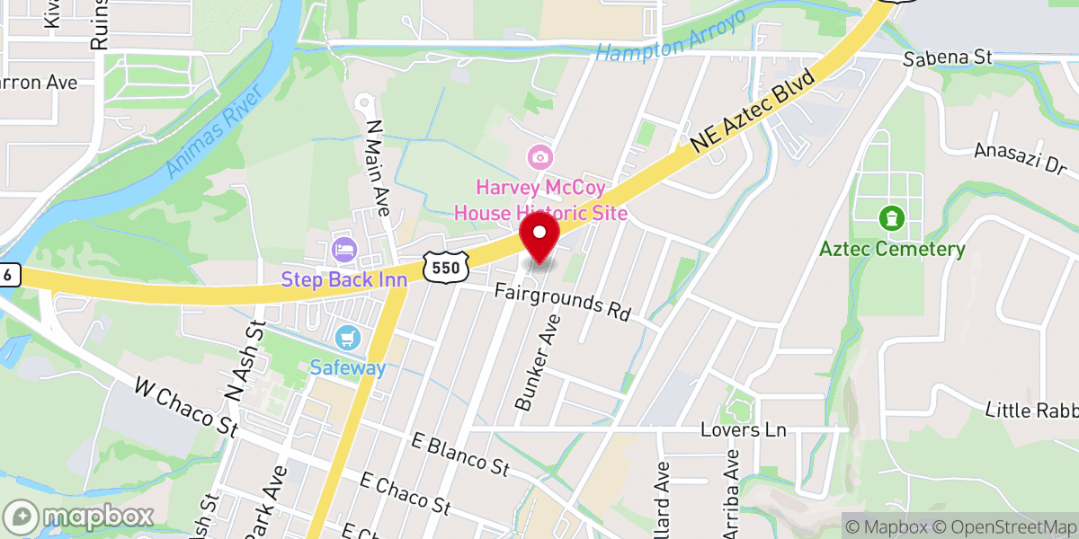 Map showing location of St Joseph Church