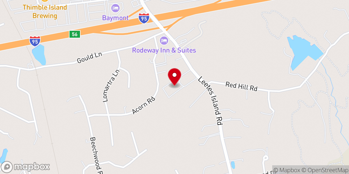 Map showing location of St. Therese Church (St. John Bosco Parish)