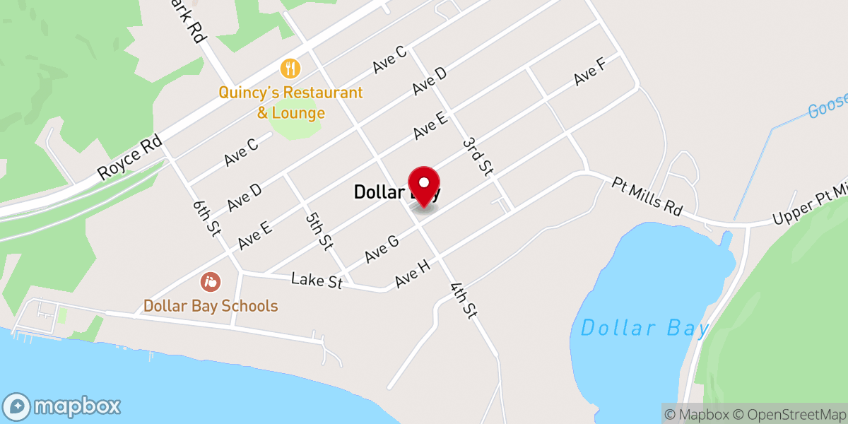 Map showing location of Bethany Baptist Church