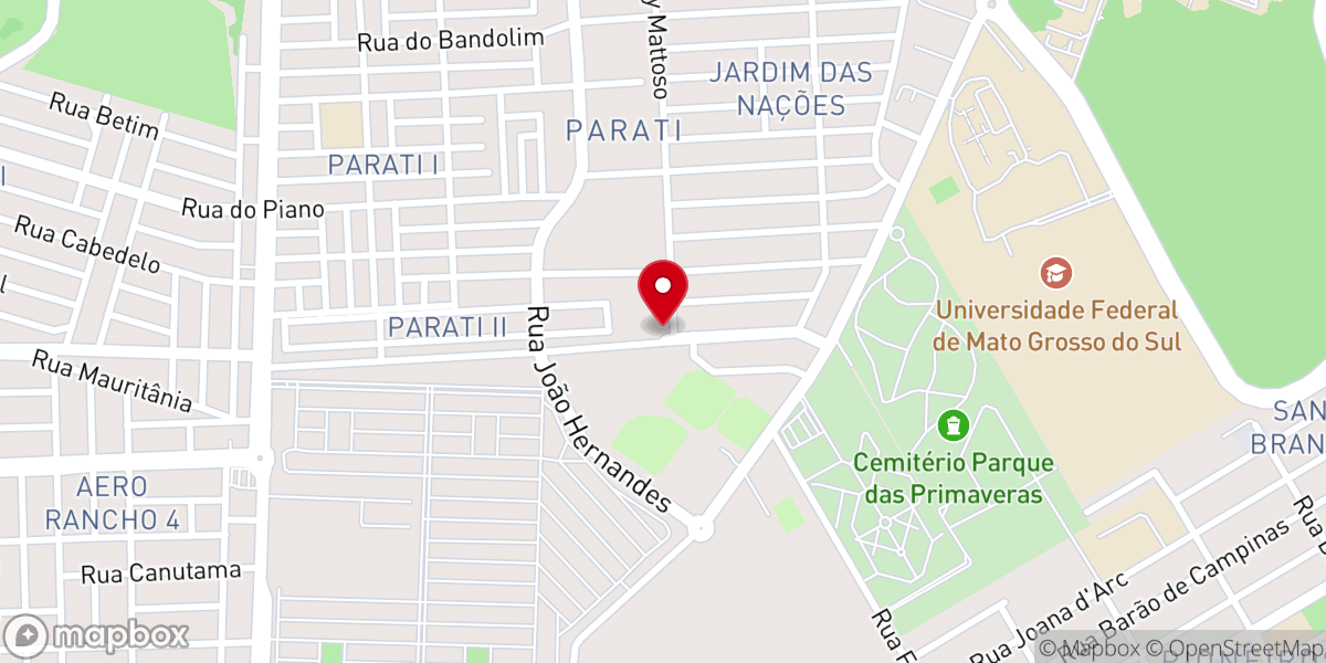 Map showing location of IEADMS - Igreja Evangélica Assembleia de Deus de MS - Jardim das Nações - Setor J