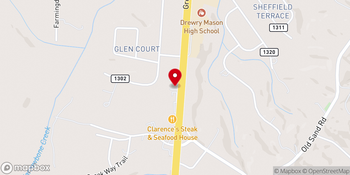 Map showing location of Living Waters Outreach Ministries