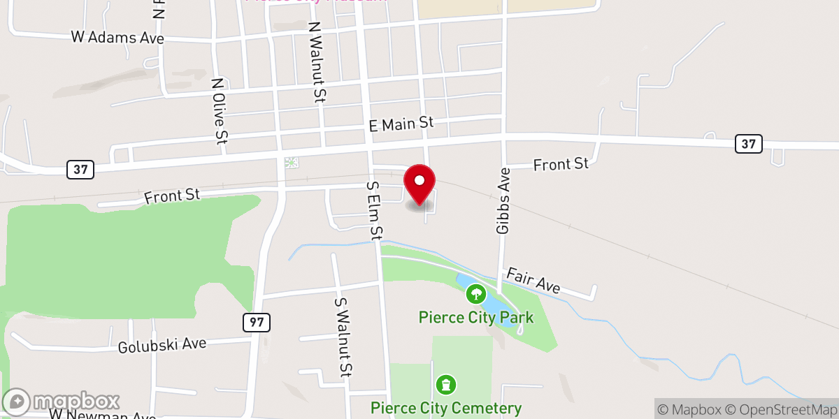 Map showing location of St Mary's Catholic Church