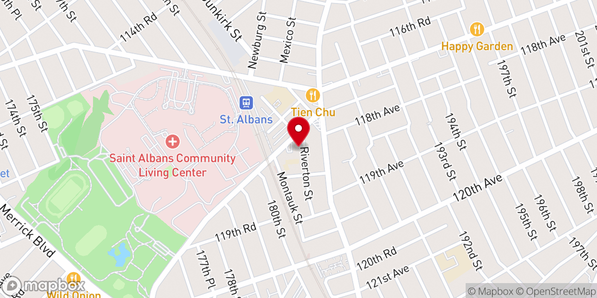 Map showing location of St Catherine of Sienna Church