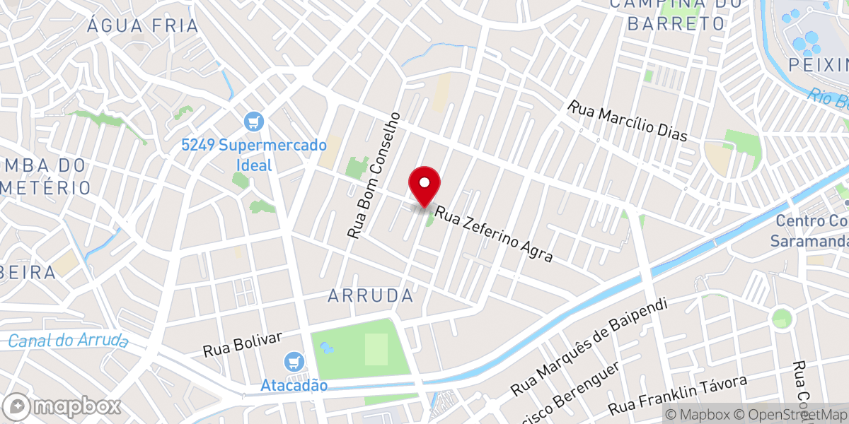Map showing location of PRIMEIRA IGREJA BATISTA ARRUDA