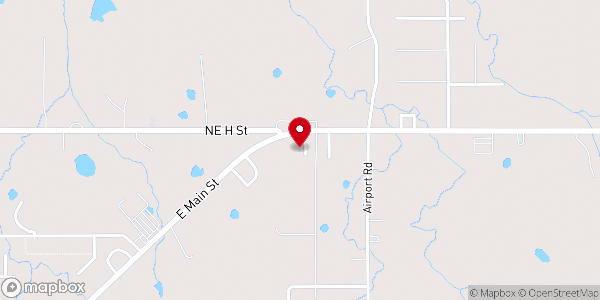 Map showing location of Charlie’s Chicken