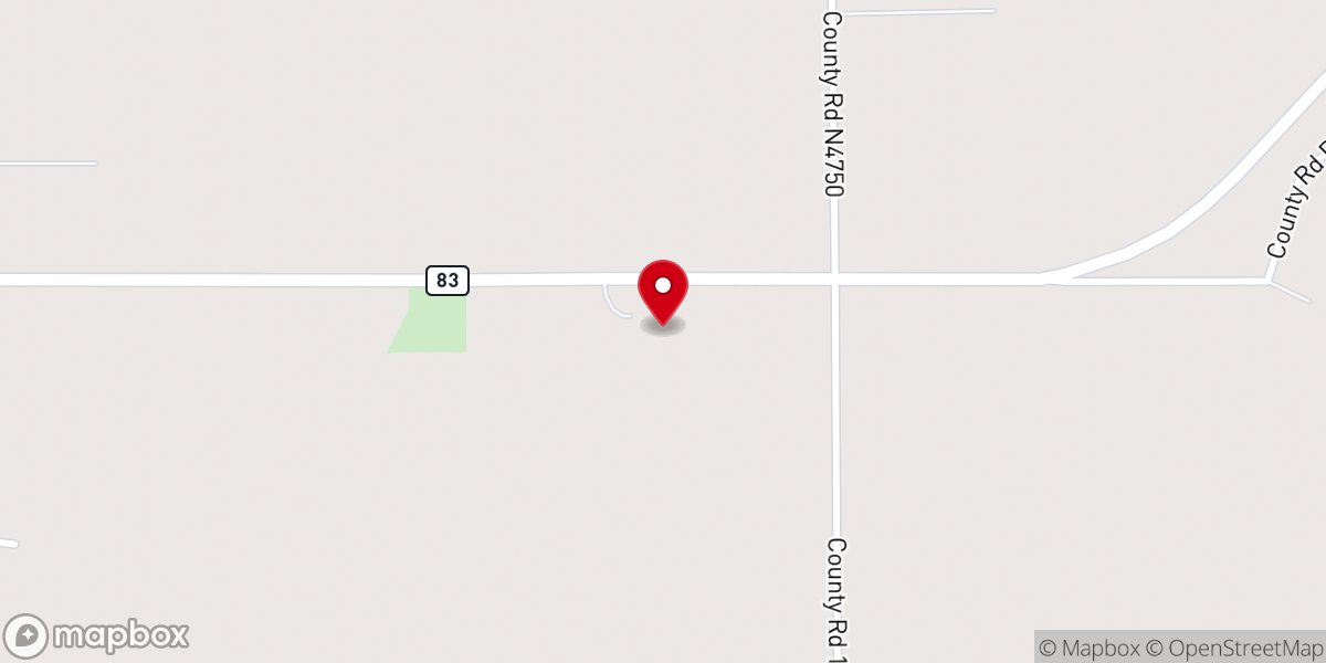 Map showing location of Springhill Baptist Church