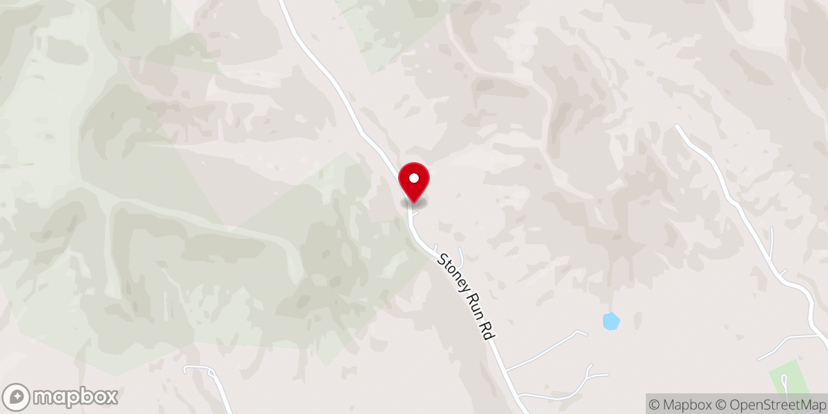 Map showing location of Stony Run Tabernacle