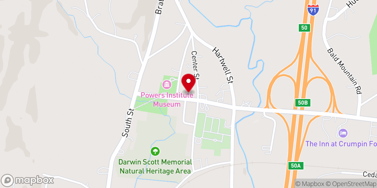Map showing location of Bernardston Town Clerk