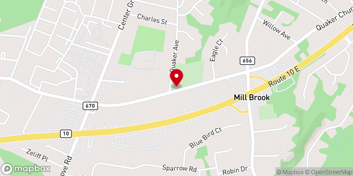 Map showing location of Friends Meeting House