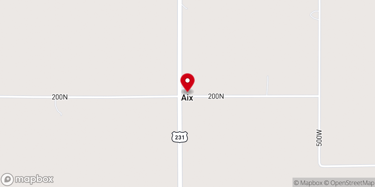 Map showing location of Brushwood United Methodist Church