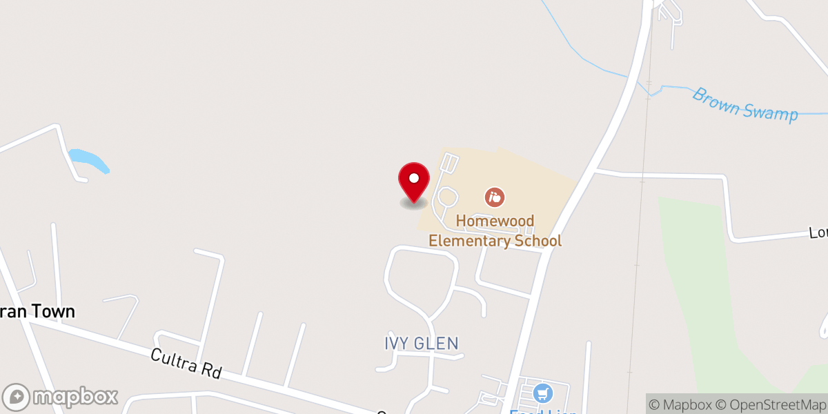 Map showing location of Lost & Found Cafe
