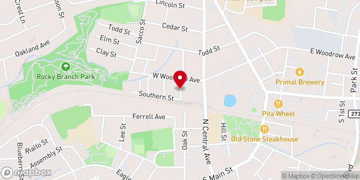 Map showing location of Nathan Smith Ministries