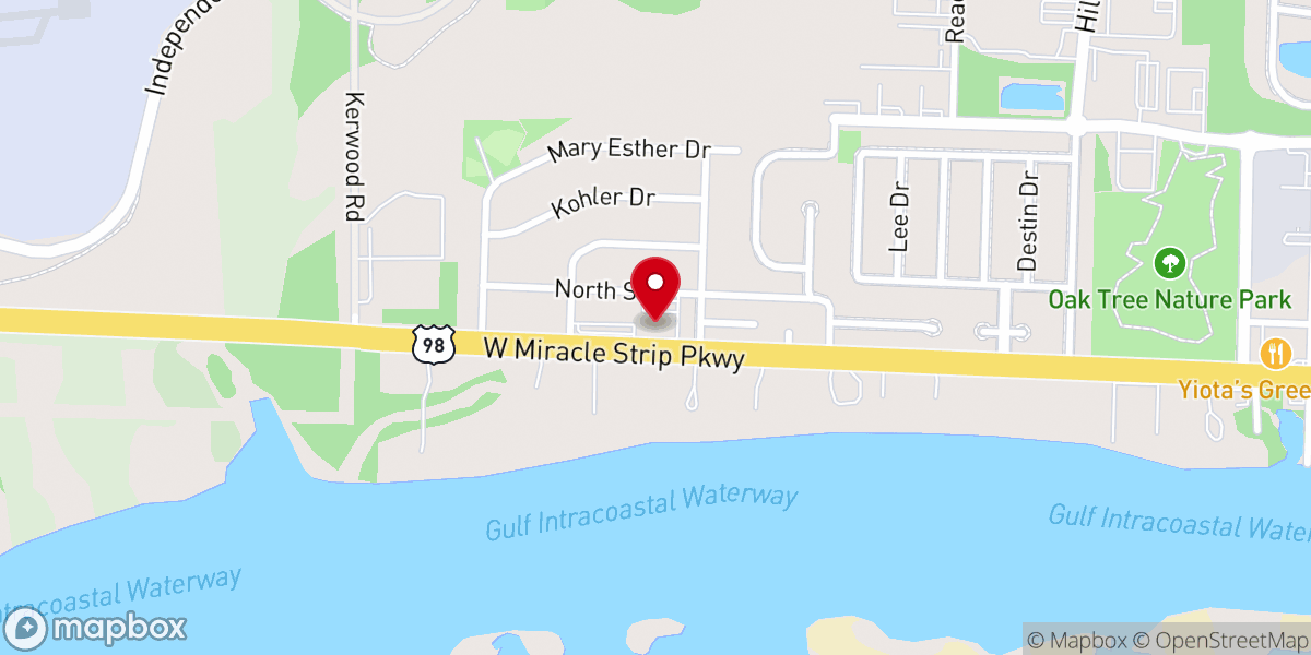 Map showing location of Sunrise City Church