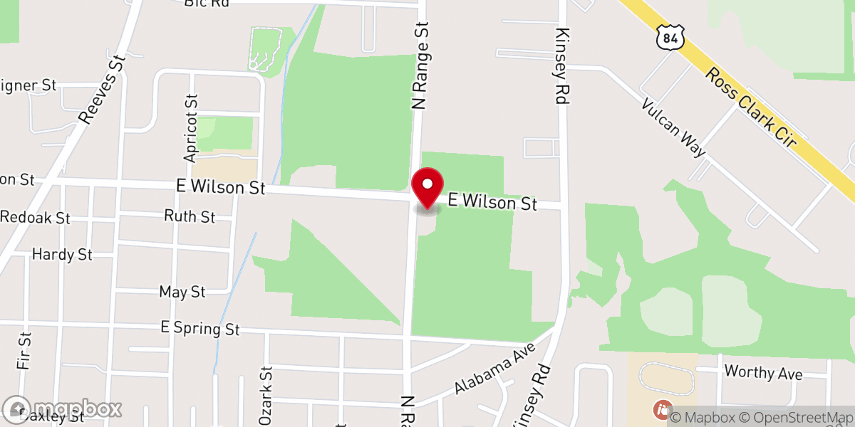Map showing location of St Mary District Association Building