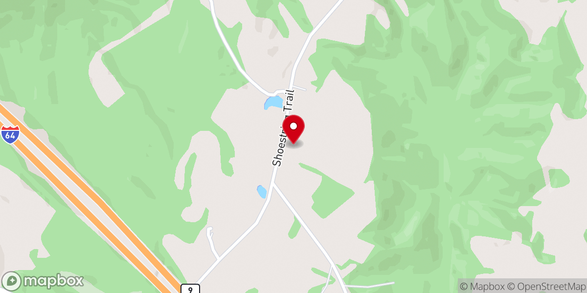 Map showing location of James Chapel United Methodist Church