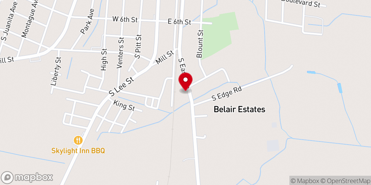 Map showing location of St Paul's Church