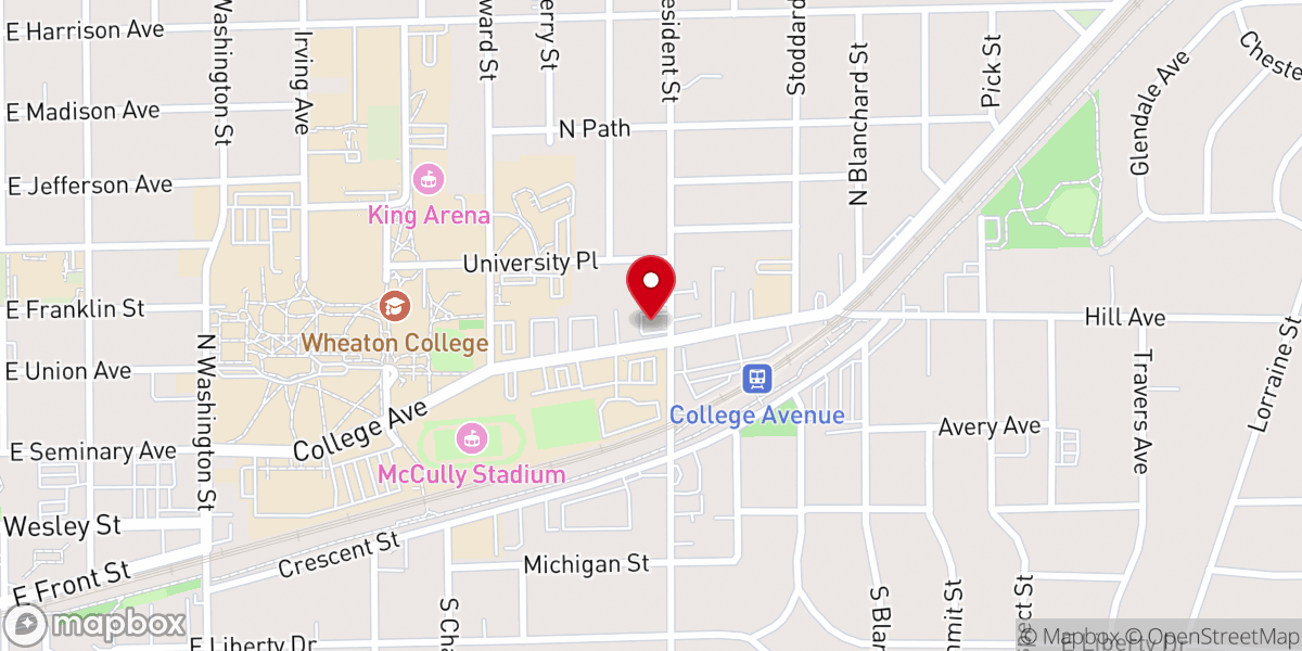 Map showing location of Living Hope Chapel