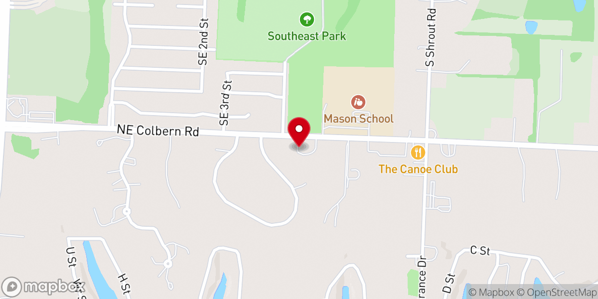 Map showing location of Colbern Road Community Of Christ