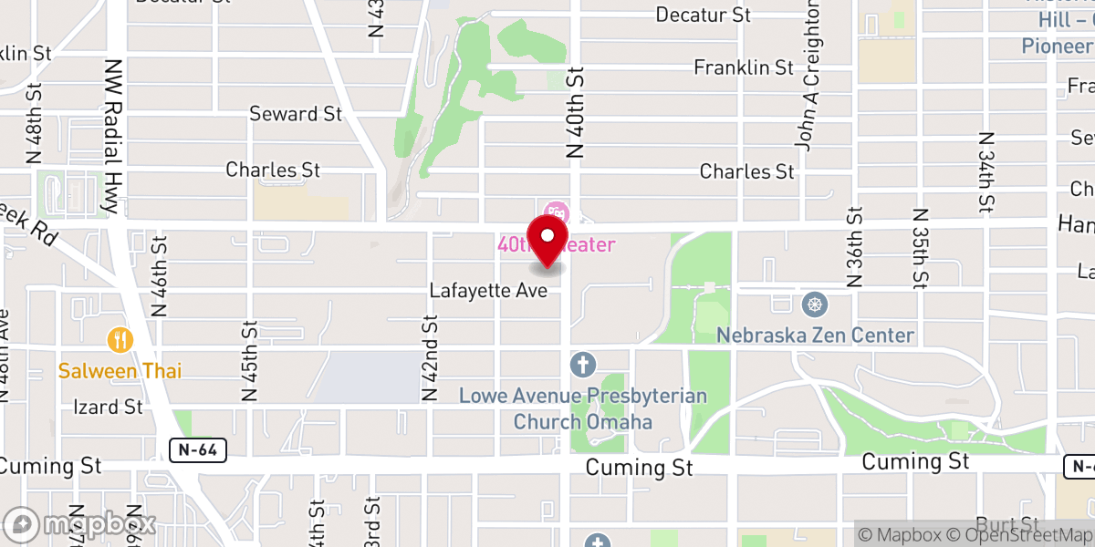 Map showing location of Bethany Temple Church of God in Christ