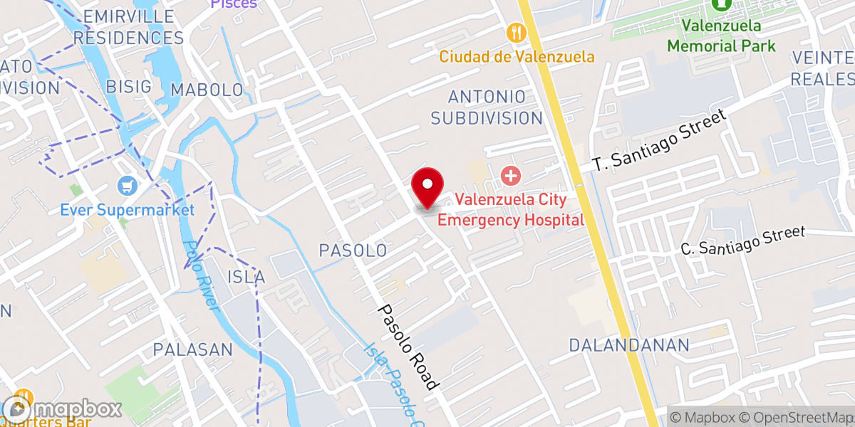 Map showing location of United Church of Polo
