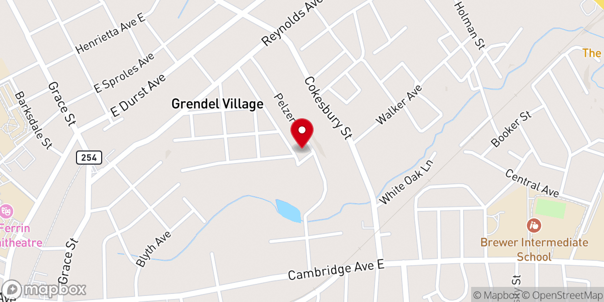 Map showing location of Jordan Street Church