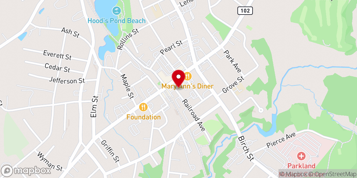 Map showing location of Derry Friendship Center