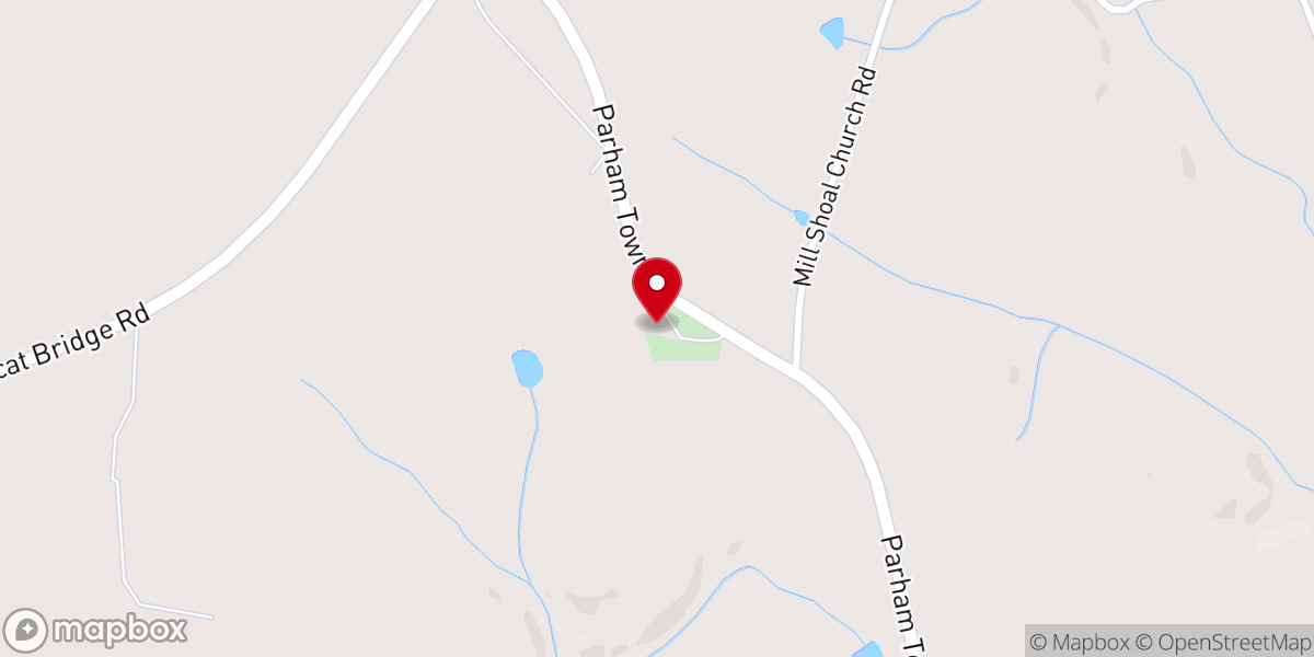 Map showing location of New Bethel Holiness Church