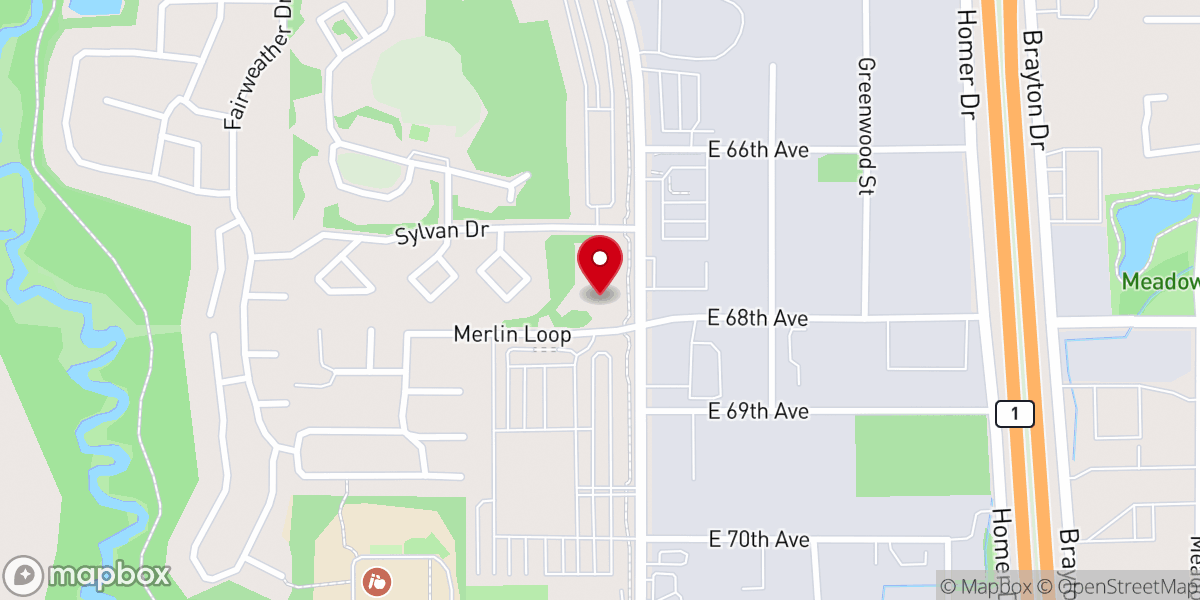 Map showing location of Immanuel Baptist Church