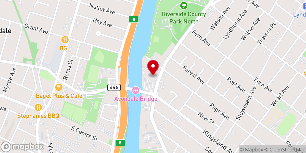 Map showing location of Transform Church - Lyndhurst Location