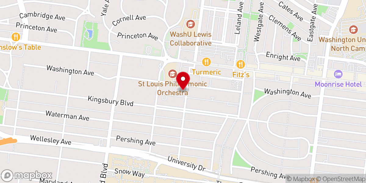 Map showing location of Trinity Presbyterian Church