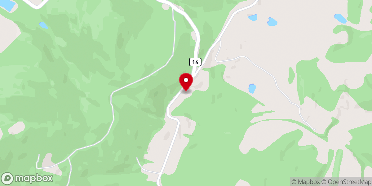 Map showing location of Willow Dale Chapel