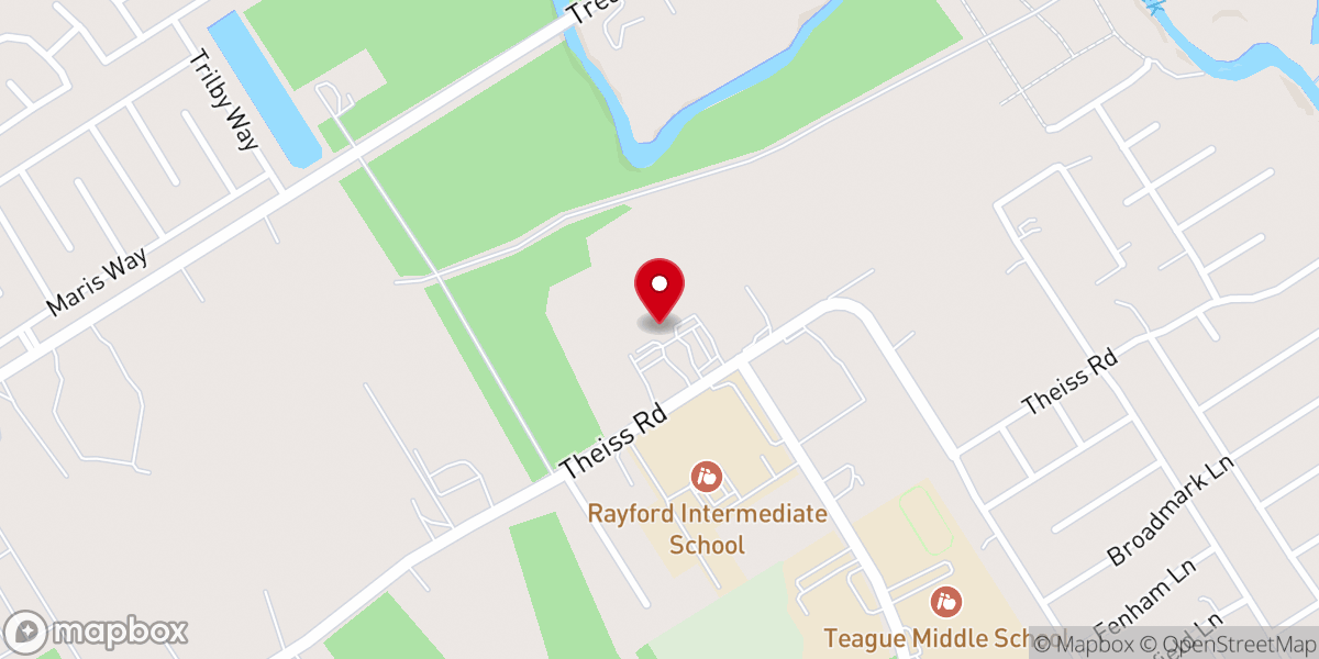 Map showing location of Templo Poder y Gozo