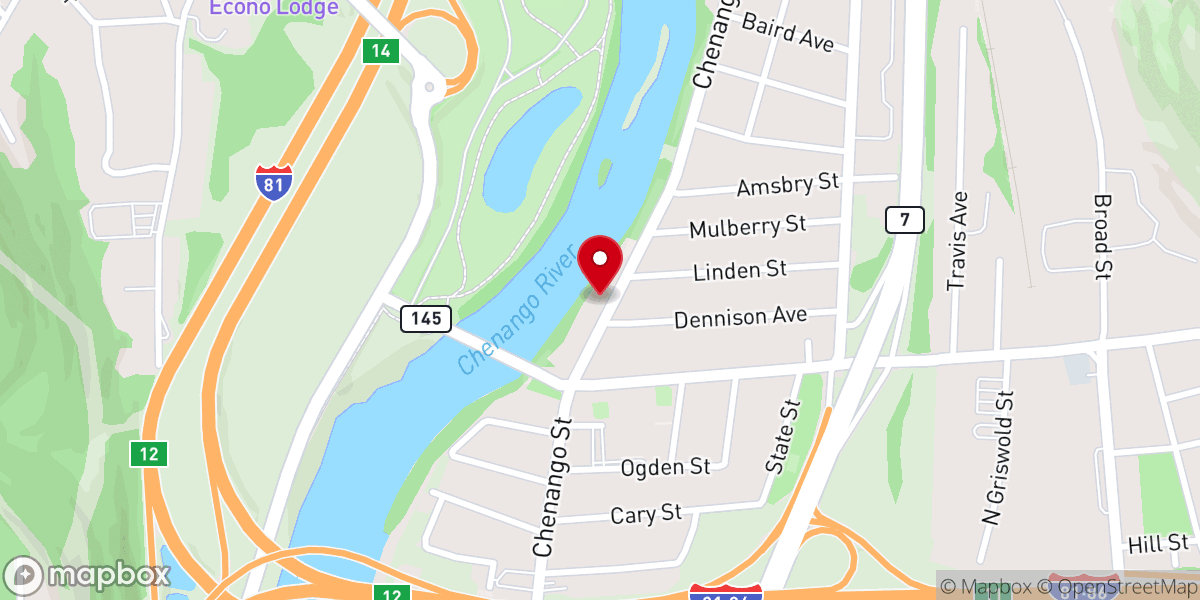 Map showing location of Immanuel Presbyterian Church