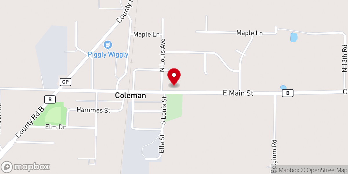 Map showing location of St Anne Catholic Church