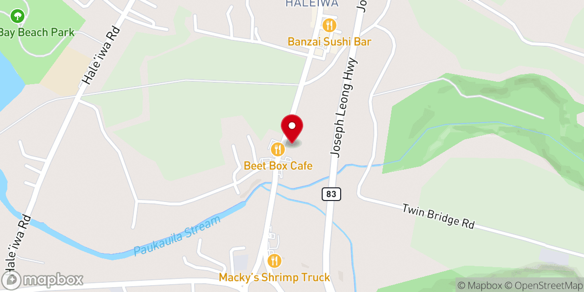 Map showing location of North Shore Christian Fellowship