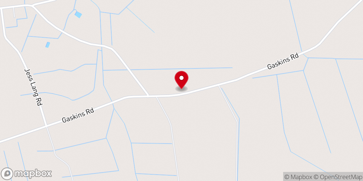 Map showing location of Mills Chapel Free Will Baptist