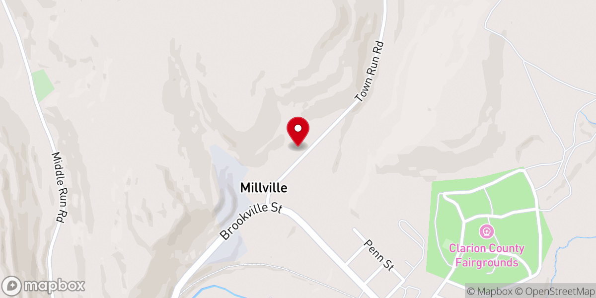 Map showing location of Christian Fellowship Church