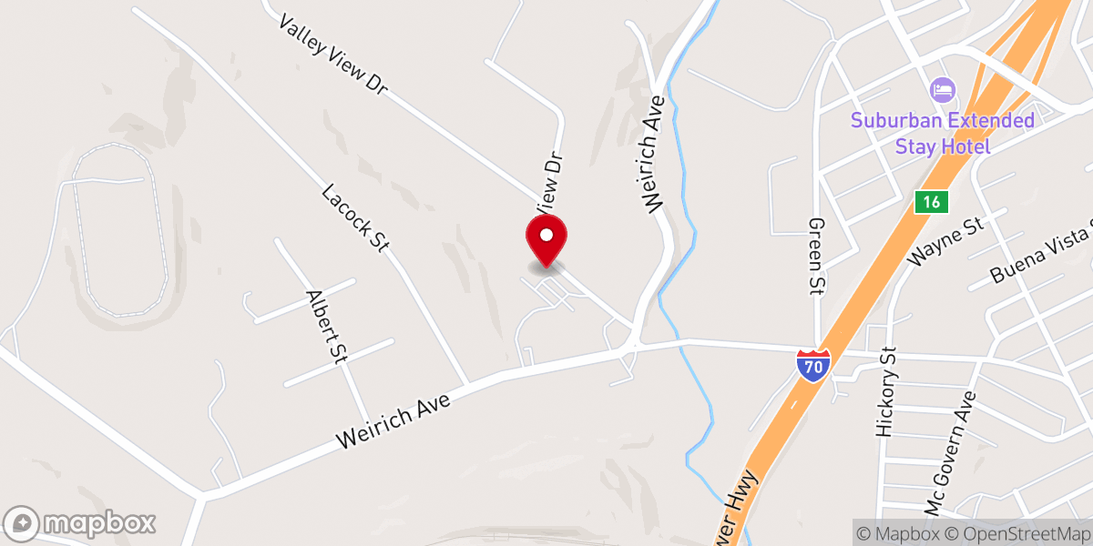 Map showing location of Point View Church